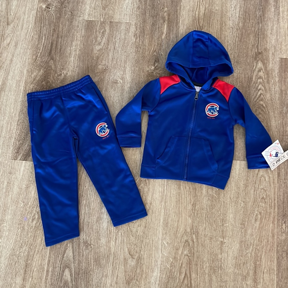 Official MLB Chicago Cubs performance fleece 2 piece set
